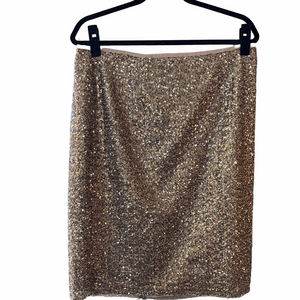 NWT Chicos fully lined micro-sequined skirt Chicos size 2 Women’s size 8.